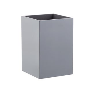 Grey Lacquered Gloss Wastebasket