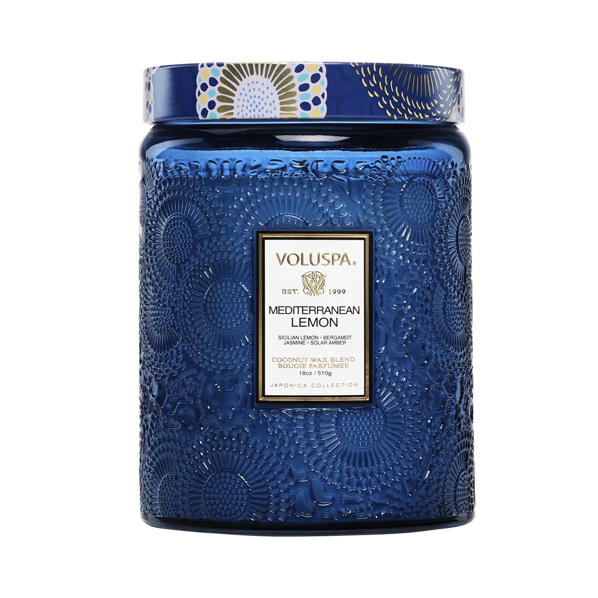 VOLUSPA 18 oz. Large Jar Candle Mediterranean Lemon