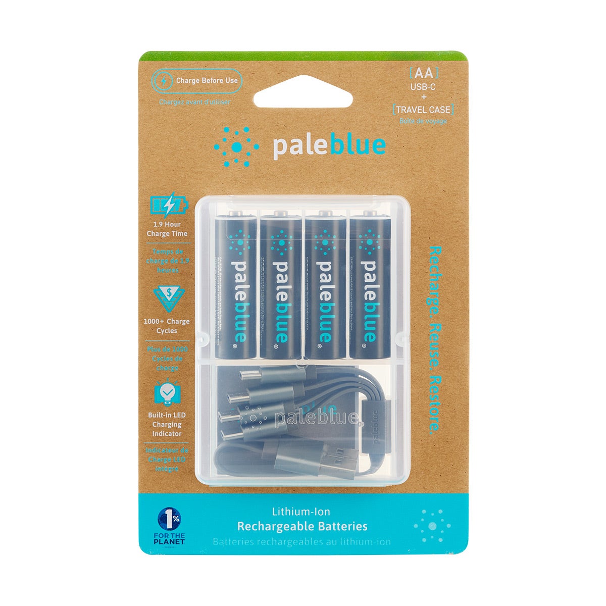 paleblue earth inc Paleblue Li-ion AA Pkg/4