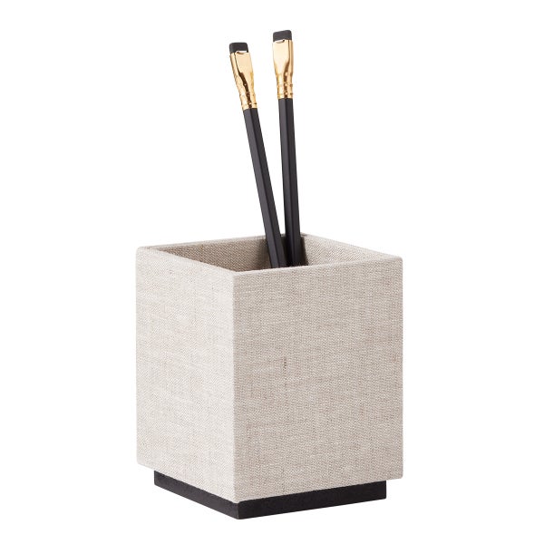 The Container Store Harmony Linen Pencil Cup