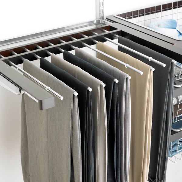 Elfa Décor Gliding Pant Rack | The Container Store