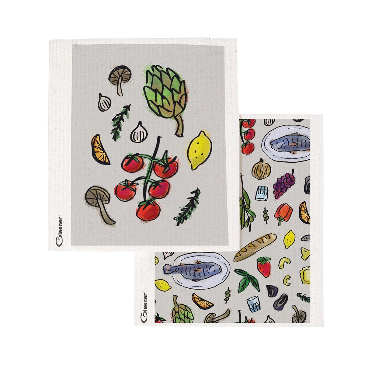 Gleener Super Eco Cloth Saucy Spread Set of 2