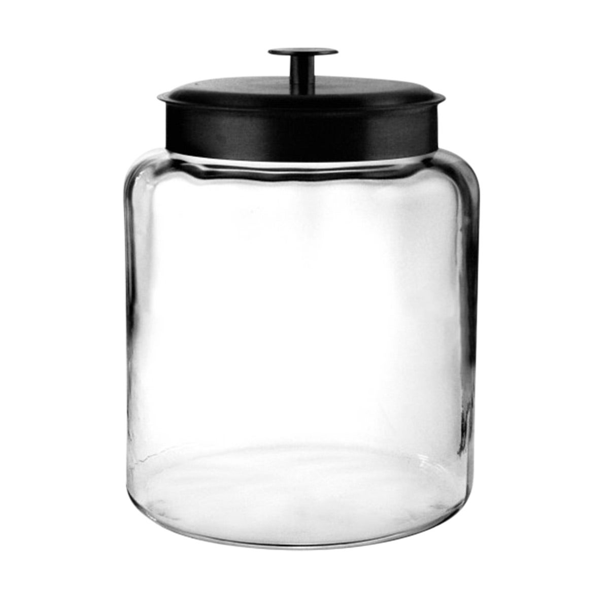 Anchor Hocking Montana Jar with Matte Black Lid