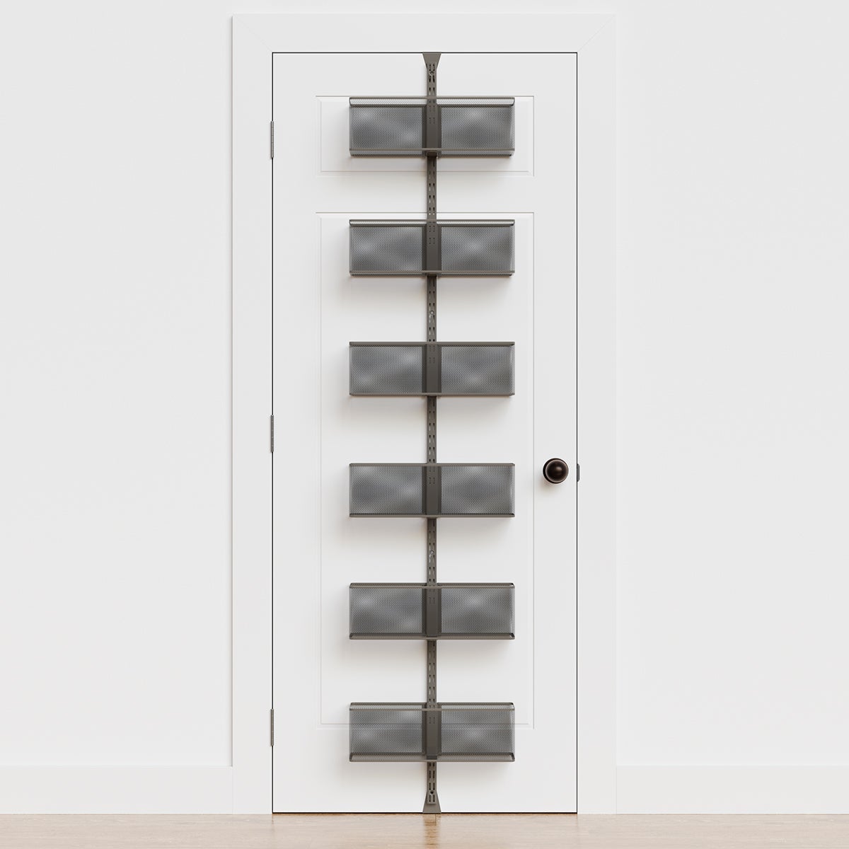 Classic by Elfa Large Mesh Over the Door Rack Graphite
