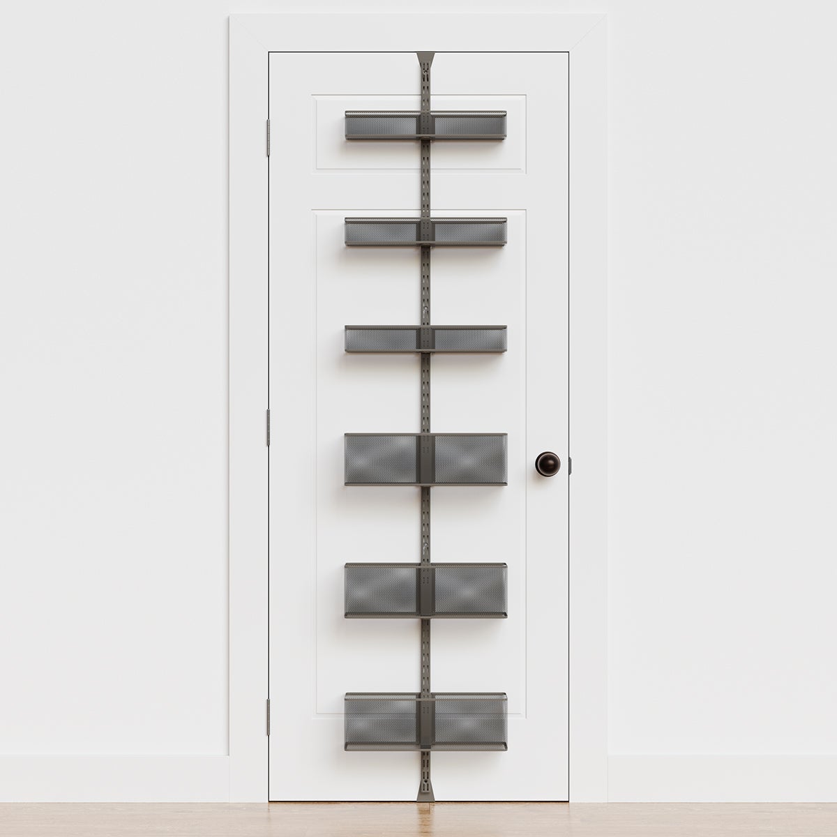 Elfa Classic Mesh Pantry Door Rack Graphite