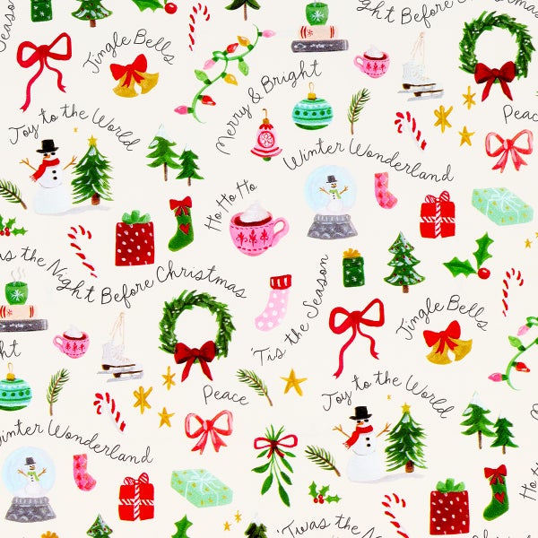 Design Design Tiny Tidings Wrapping Paper