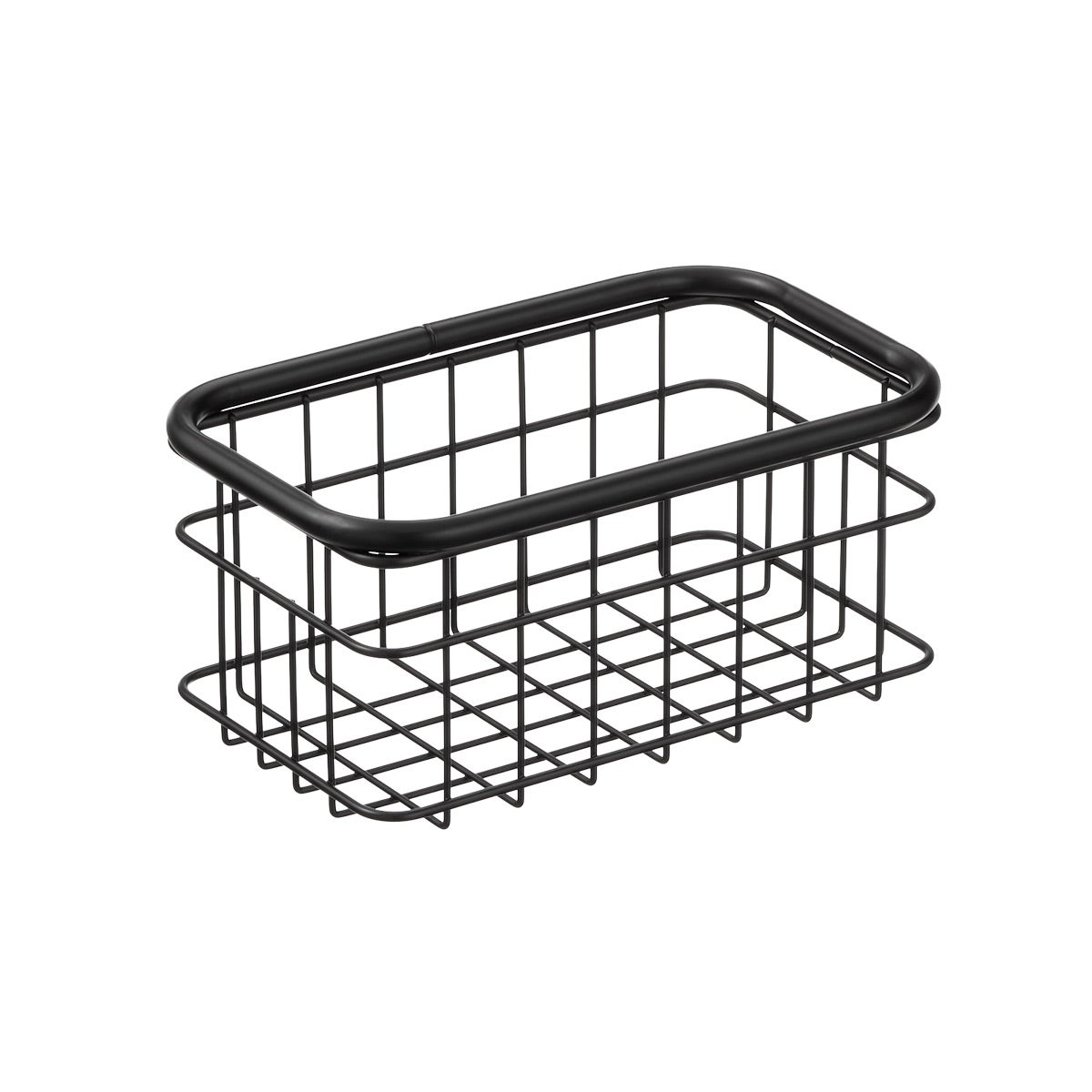The Container Store Small Urban Wire Bin Black