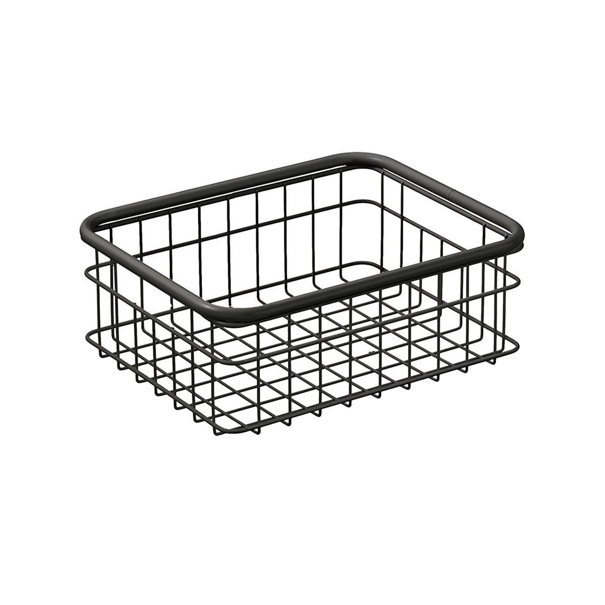 The Container Store Medium Urban Wire Bin Black