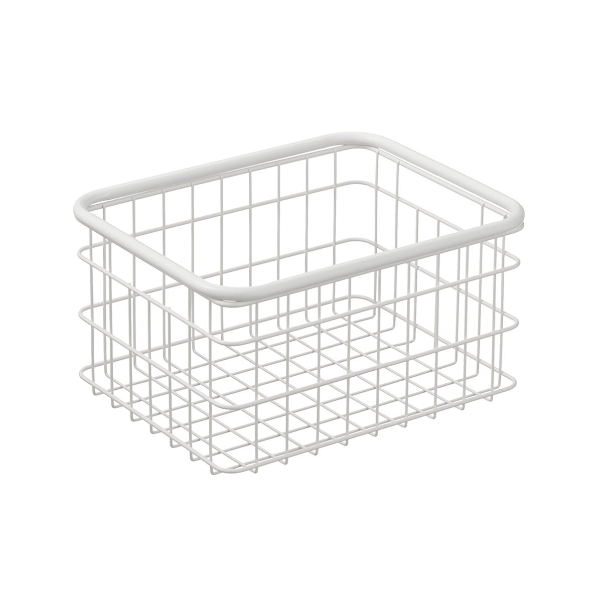 The Container Store Medium Deep Urban Wire Bin White