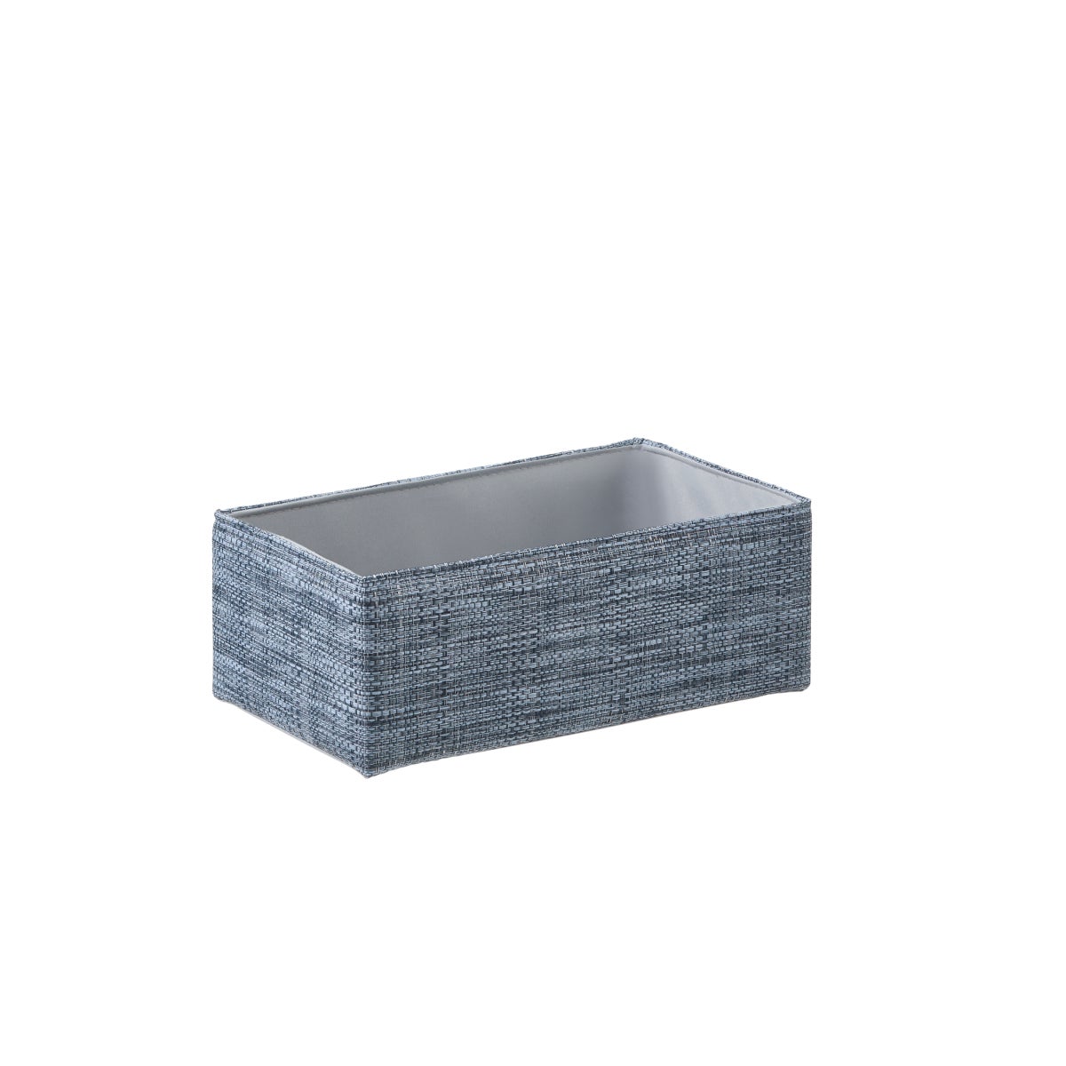 The Container Store Small Kiva Storage Bin Denim Blue