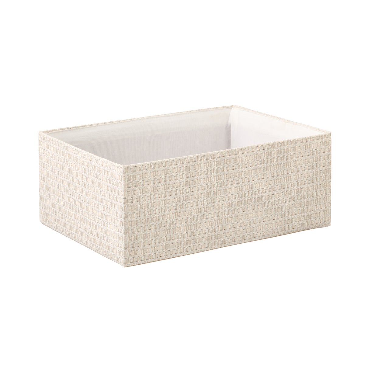 The Container Store Large Kiva Storage Bin Linen
