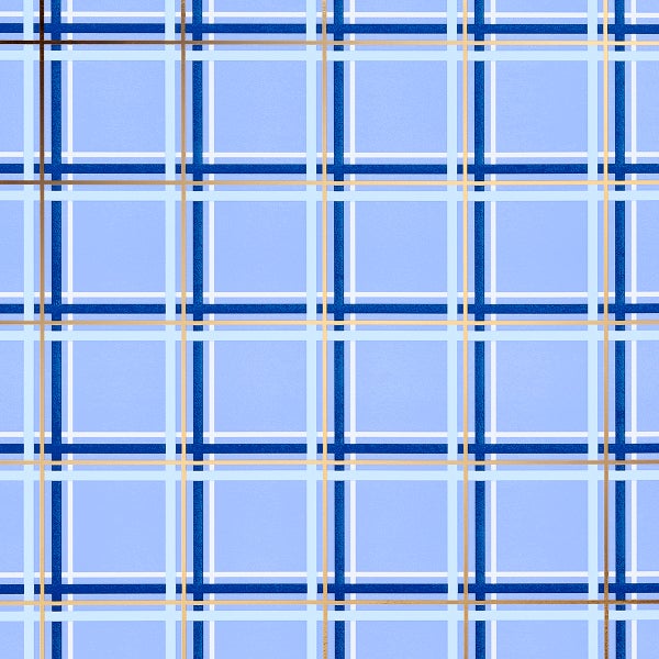Design Design Hanukkah Plaid Wrapping Paper