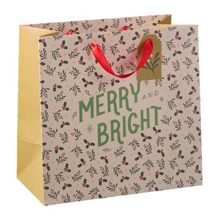 Fringe Studio Vintage Mistletoe Gift Bag