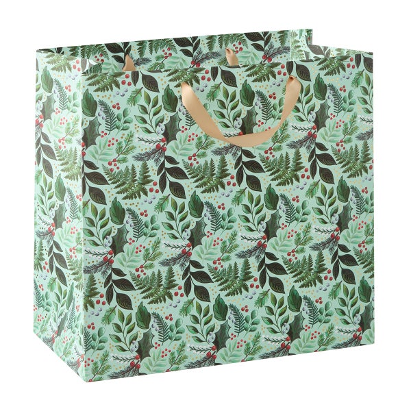 waste not paper Painted Botanical Gift Bag