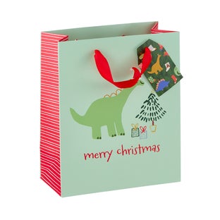 Fringe Studio Dino Christmas Gift Bag