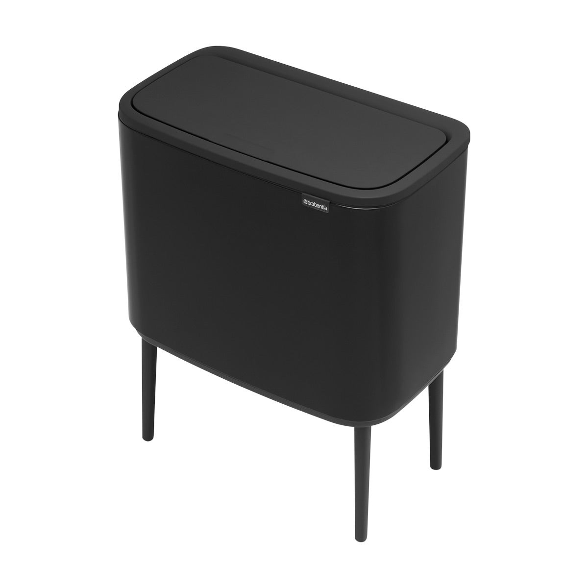 Brabantia Bo Touch Top Can, 9.5 Gal Matte Black