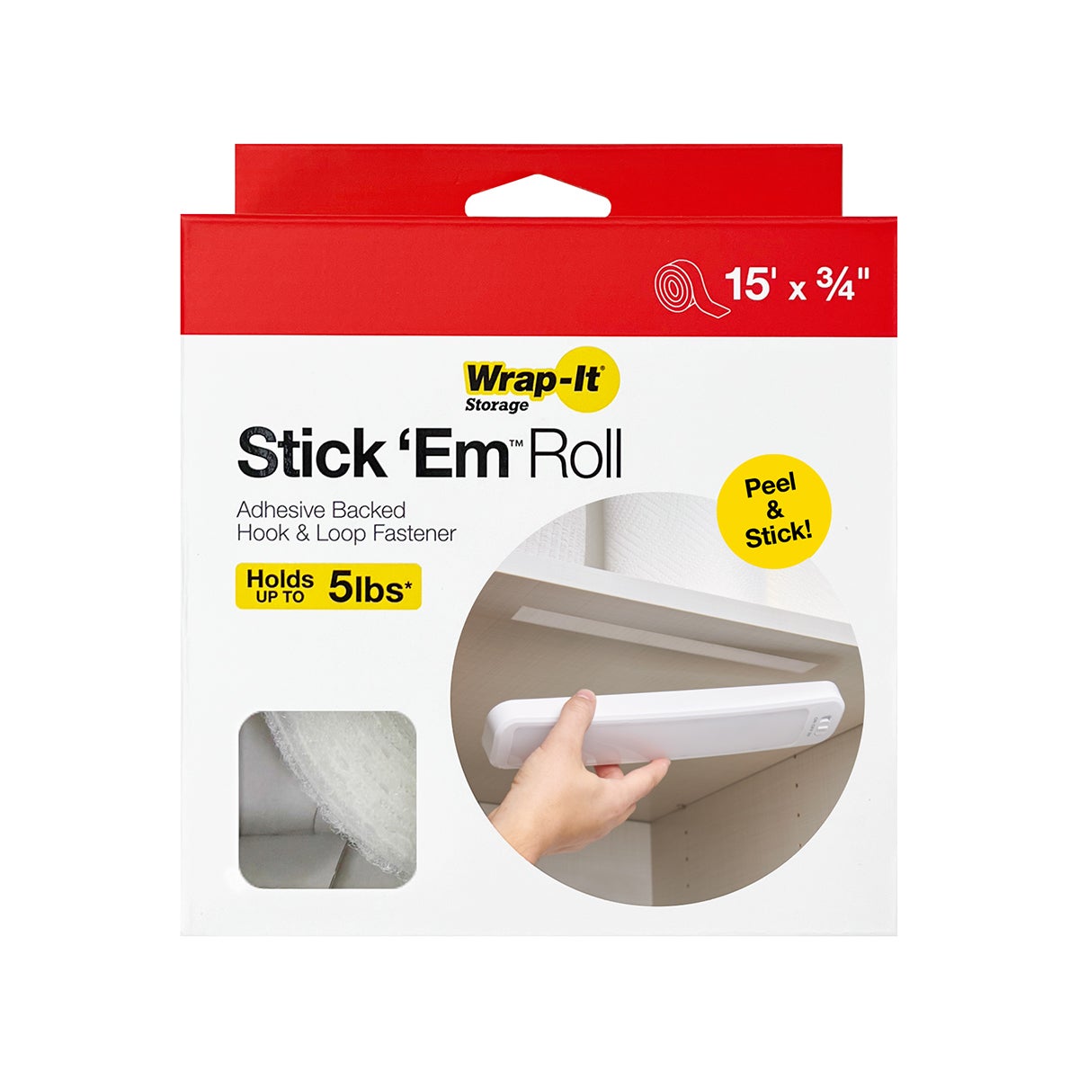 Wrap It Stick Em Adhesive Roll White