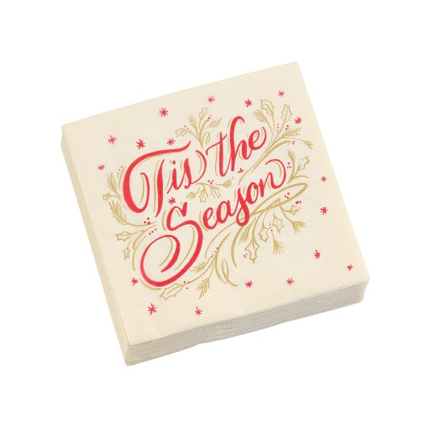 Hester & Cook Tis the Season Cocktail Napkins Pkg/20