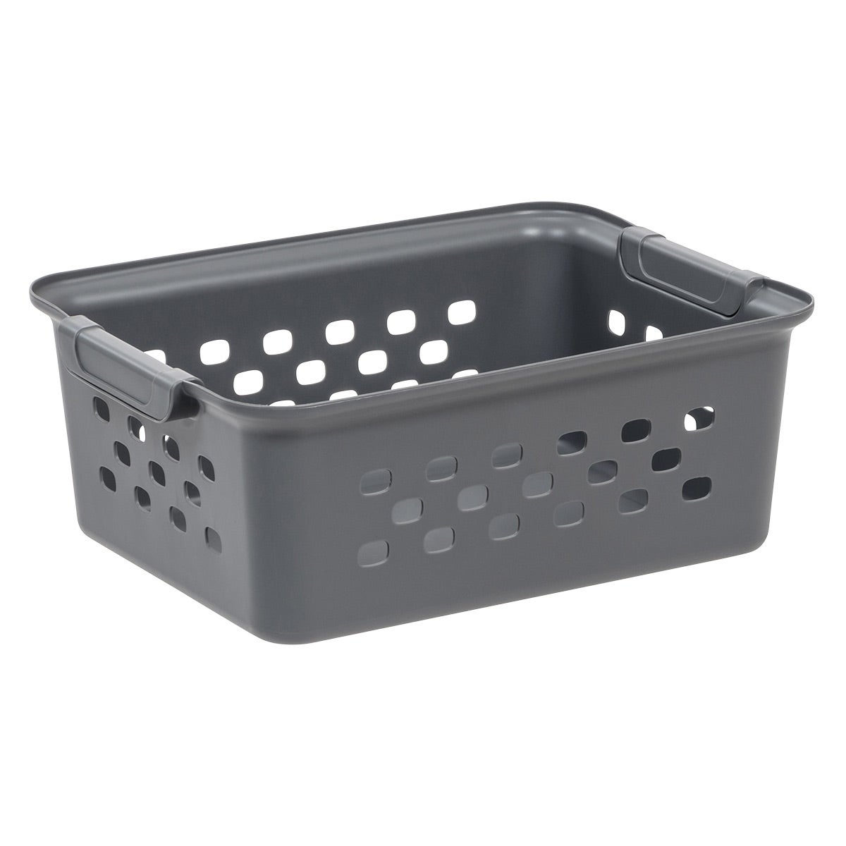 Iris Small Organizer Storage Basket Dark Gray