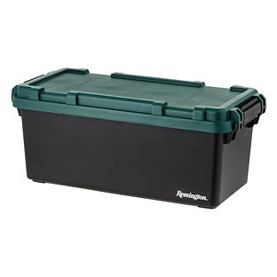 Fashion Tress Green and‎ Black Storage Box IRIS 20-gal. Remington Rolling Storage Footlocker, Black  main image 3