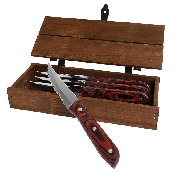 Gense Old Farmer Classic Micarta 4-Piece Steak Knife Set