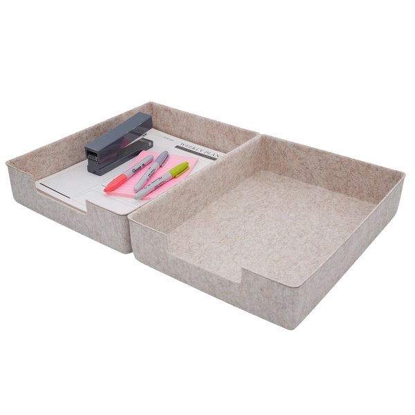 Welaxy Felt Letter Tray Pkg/2