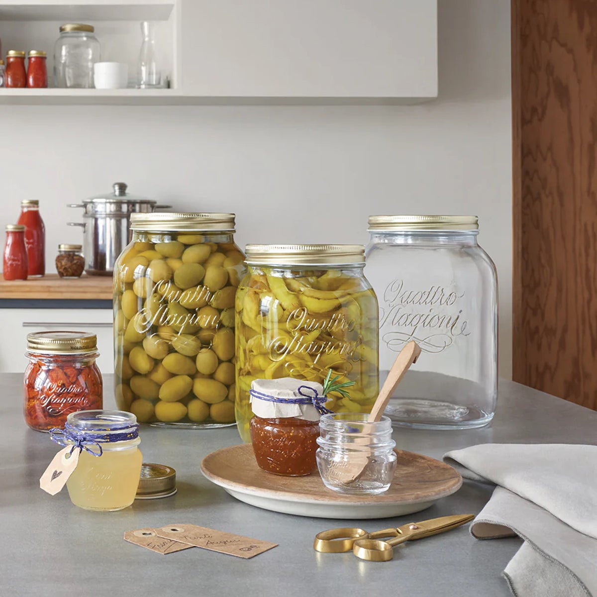 Quattro Stagioni Glass Canning Jars