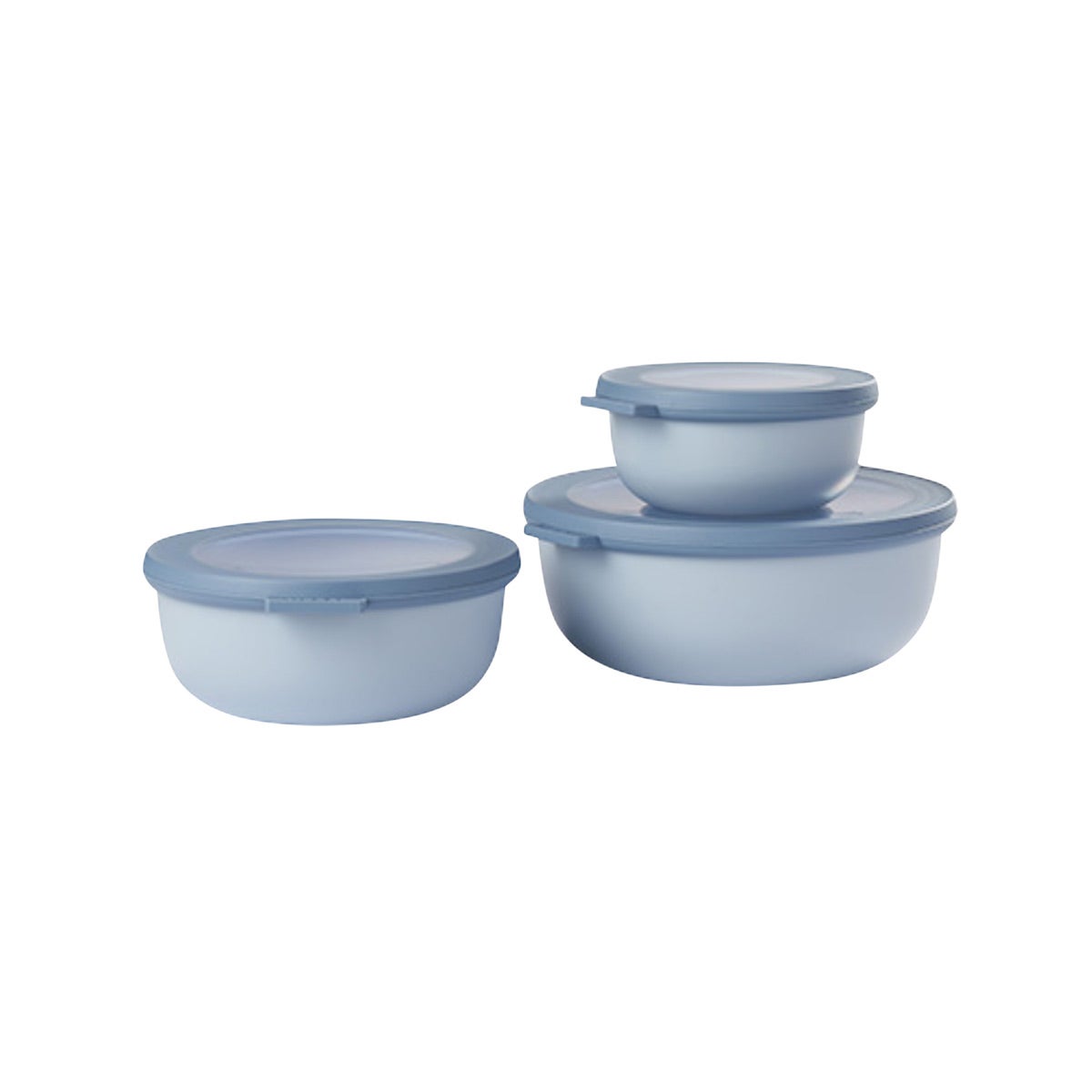 Mepal CIRQULA Round Food Containers Nordic-Blue Set of 6