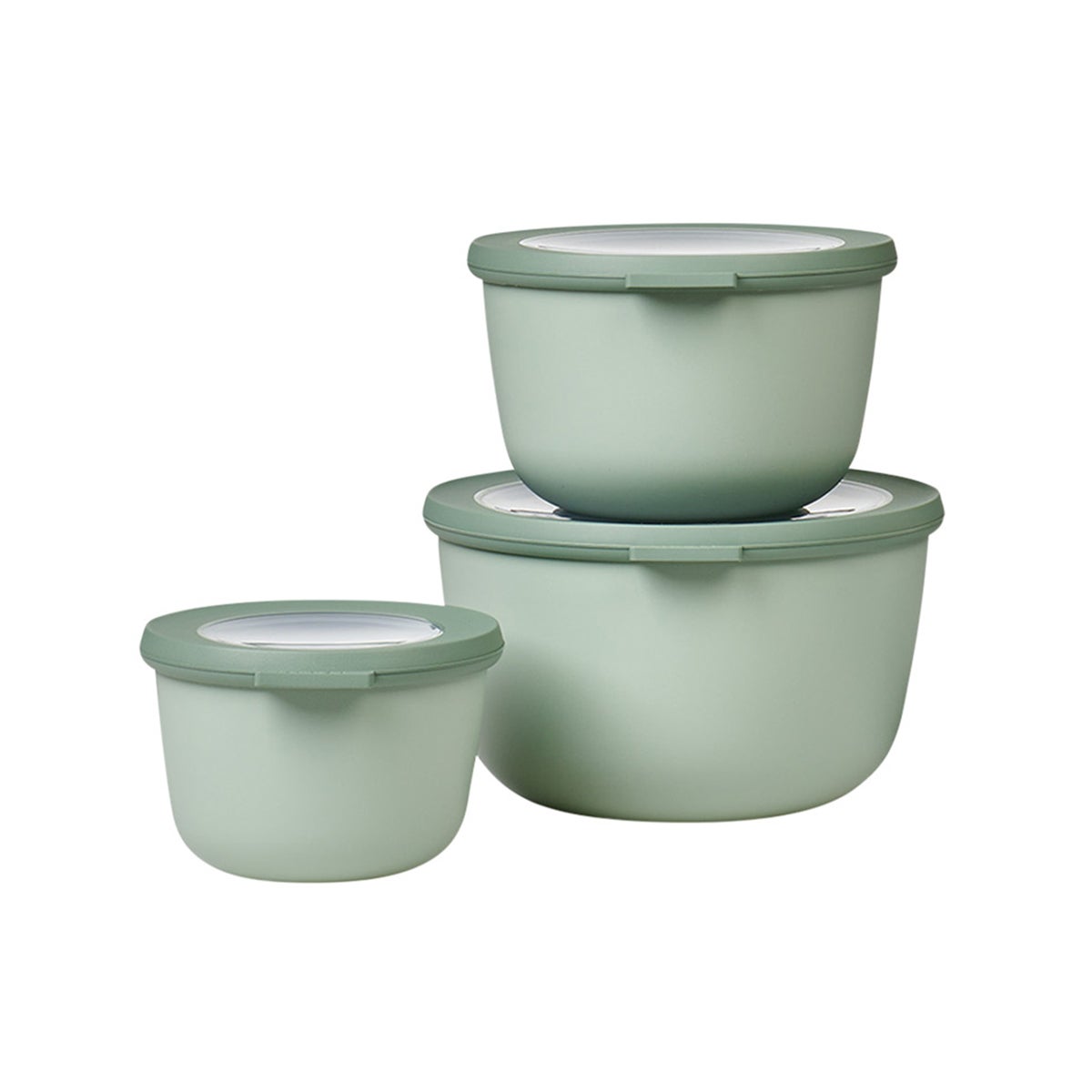 Mepal CIRQULA Round Food Containers Nordic-Sage Set of 6