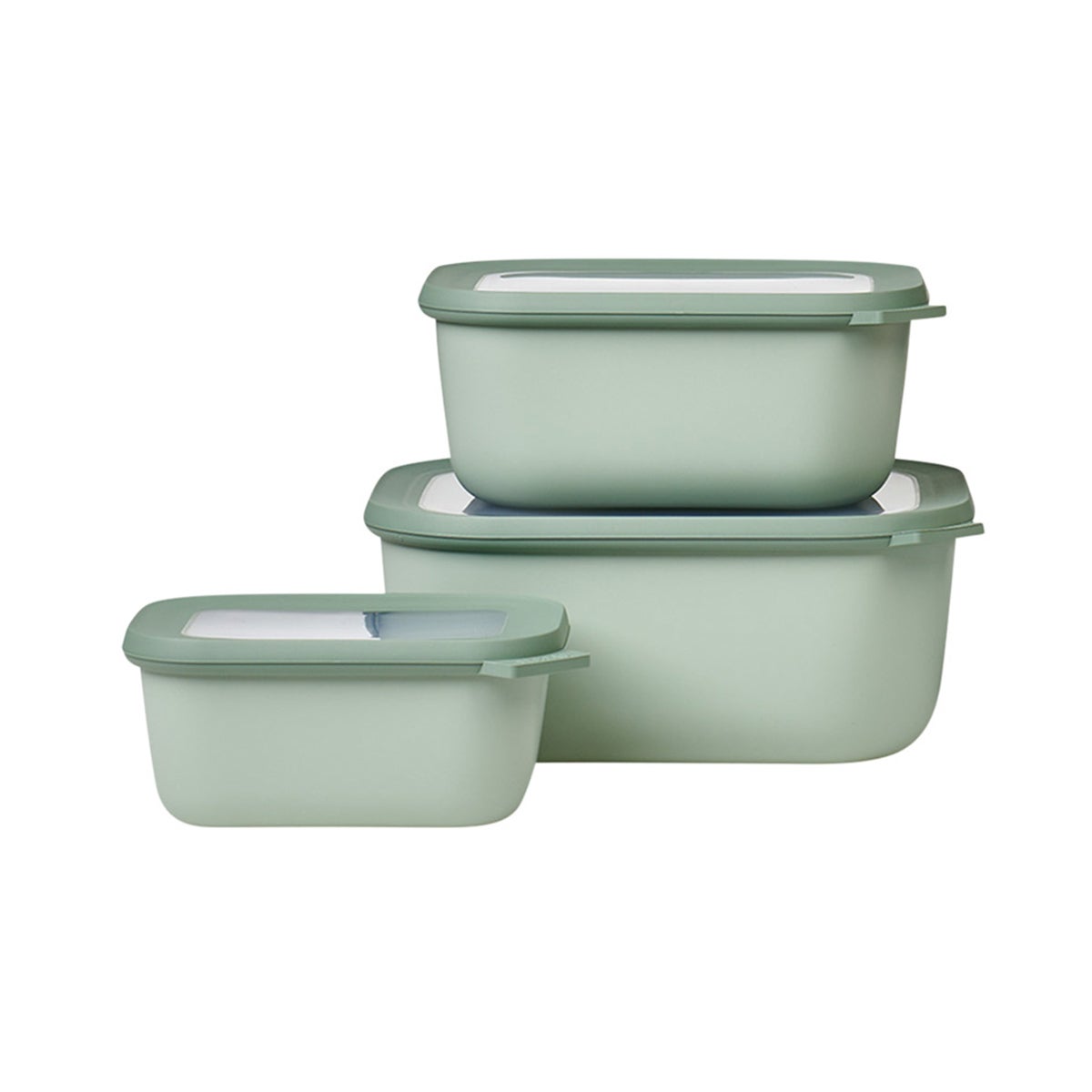 Mepal CIRQULA Rectangular Containers Nordic-Jade/Sage Set of 6