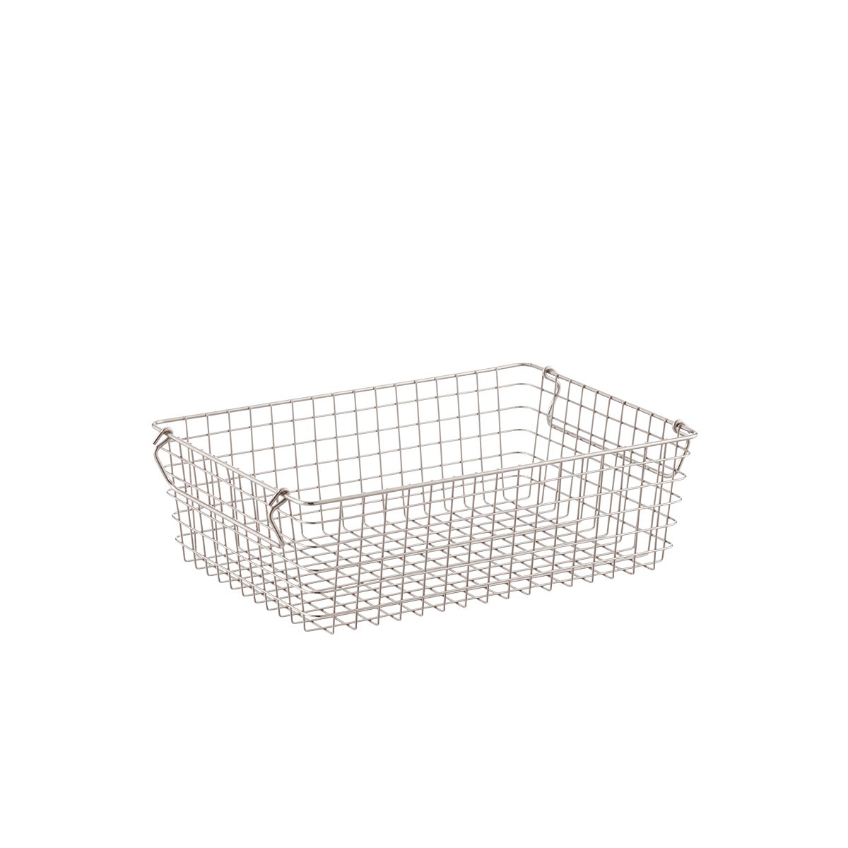The Container Store Medium Wire Basket Silver