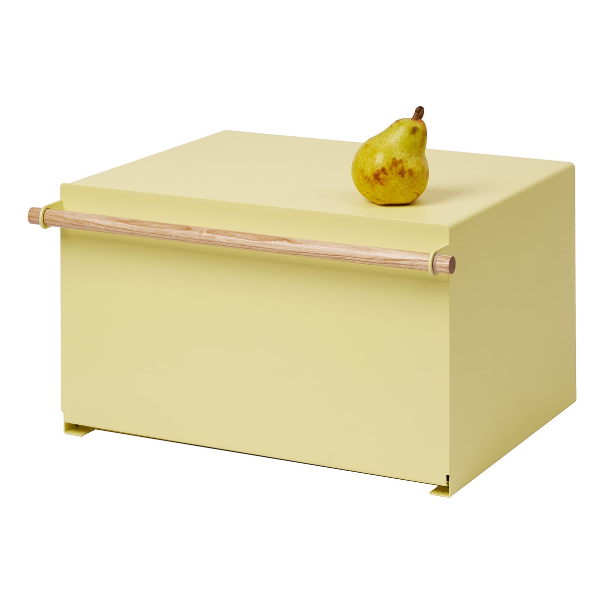 Yamazaki Home Bread Box - Steel + Wood yellow