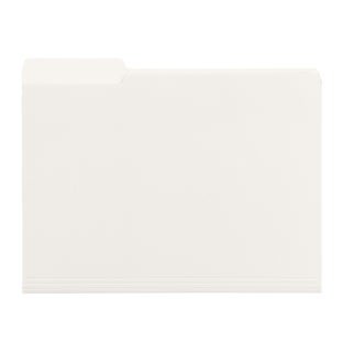 Letter-Size Interior File Folder Pkg/6 - white