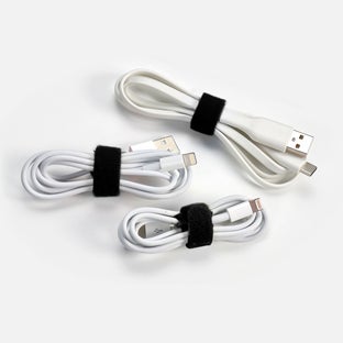 Wrap-It Self-Gripping Black Storage Straps Pkg/20