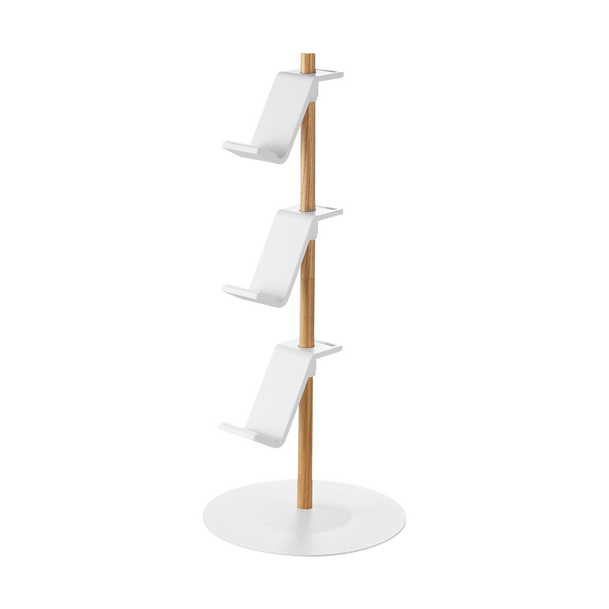 Yamazaki Home Controller Stand Steel+Wood White