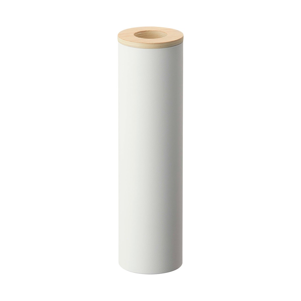 Yamazaki Home Small Round Tissue Case - Steel Ash