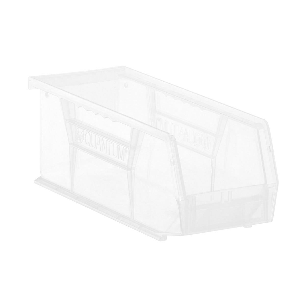 Extra Narrow Stackable Plastic Utility Bin Clear