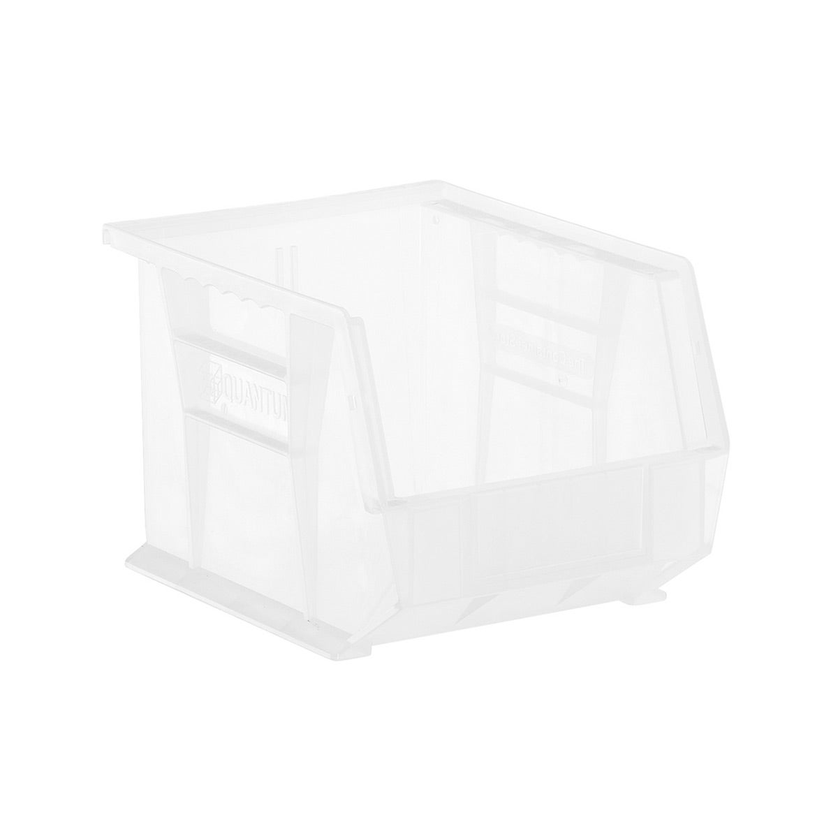Medium Stackable Plastic Utility Bin Clear