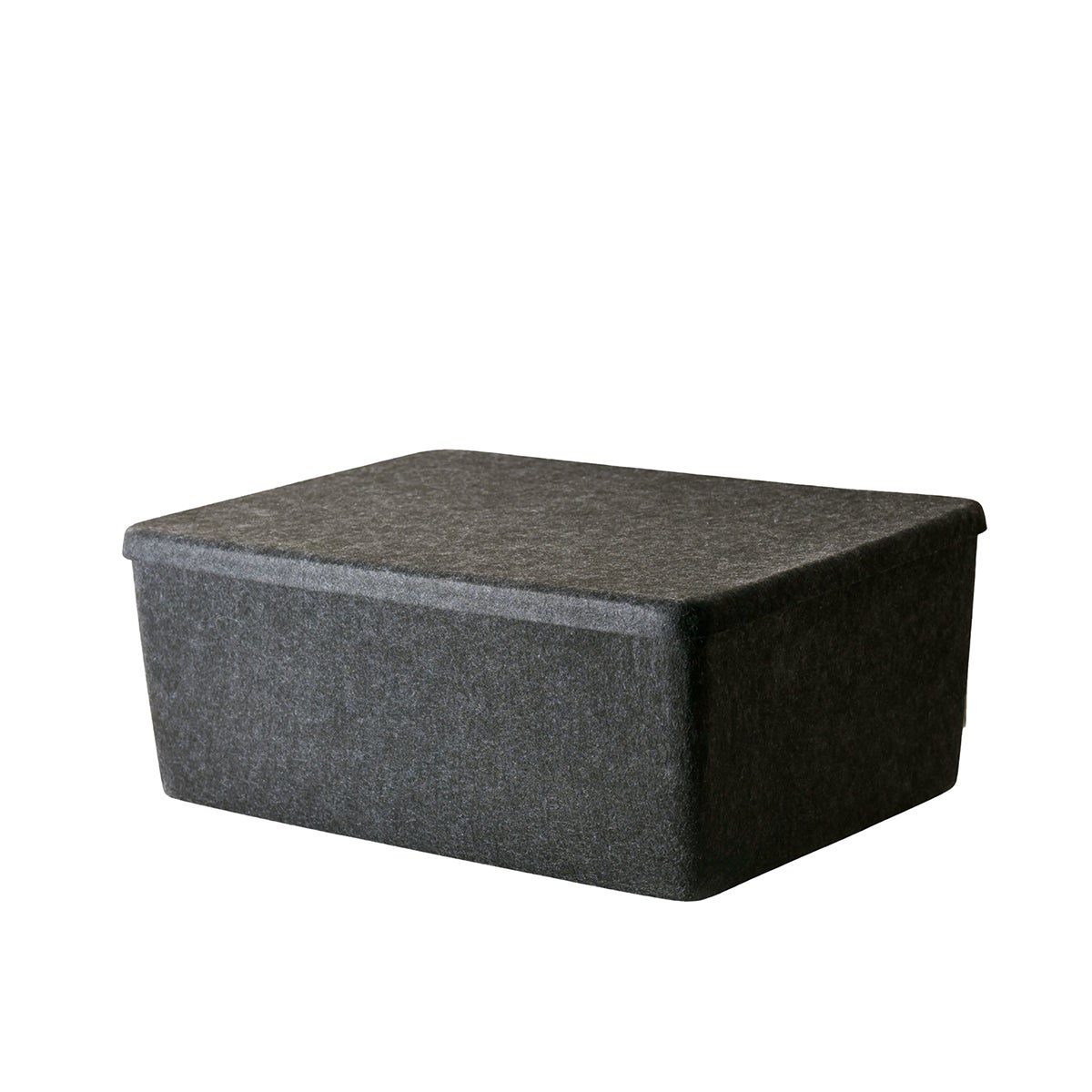 SortJoy Extra Large The Sculpted Bin with Lid Carbon (charcoal)