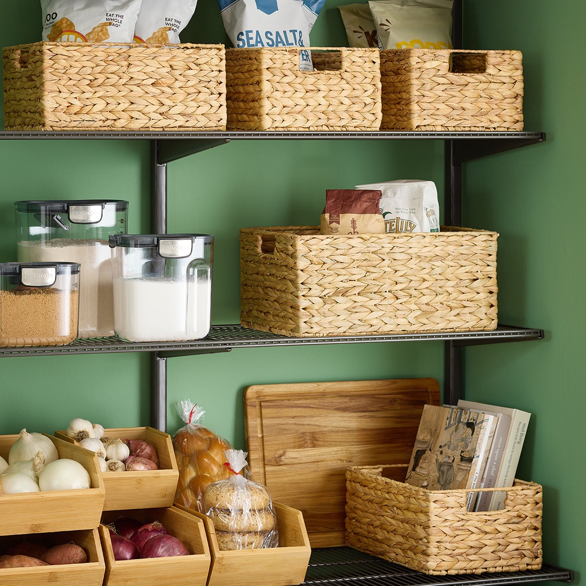 Water Hyacinth Storage Bins with Handles