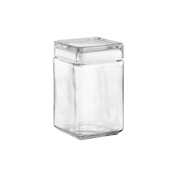 Stackable Square Glass Canisters