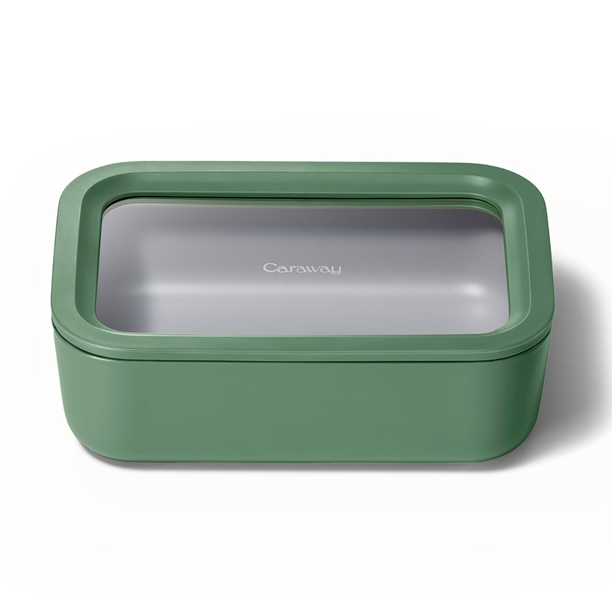 Caraway Home 6.6 cup Glass Food Storage Container Sage