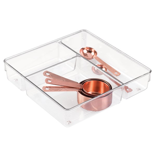 iDesign Linus 3-Section Drawer Organizer