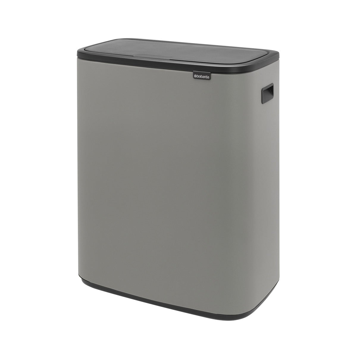 Brabantia 16 Gallon Bo Touch Top Trash Can Mineral ConcreteGray
