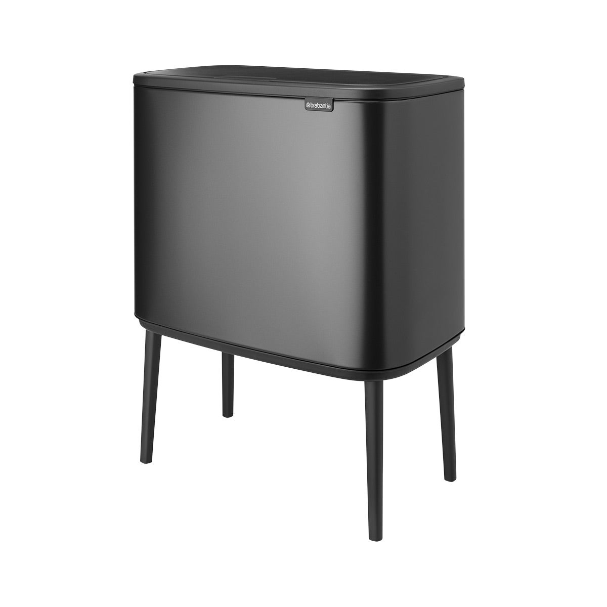 Brabantia 9.5 Gallon Bo Touch Top Trash Can Confident Gray