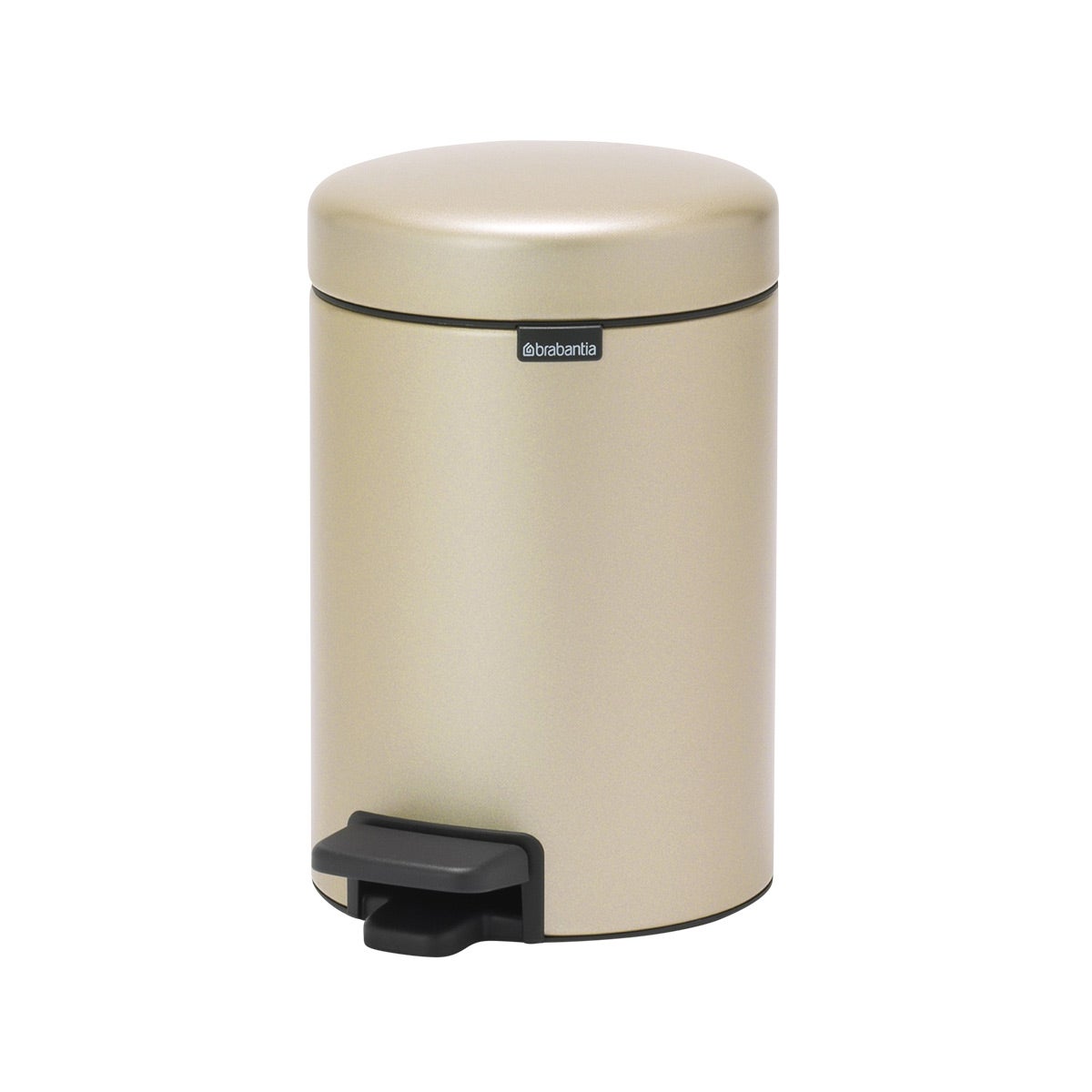 Brabantia 0.8 gal newIcon Step On Trash Can Metallic Gold