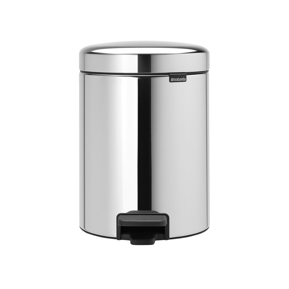 Brabantia 1.3 ga; newIcon Step On Trash Can Brilliant Steel
