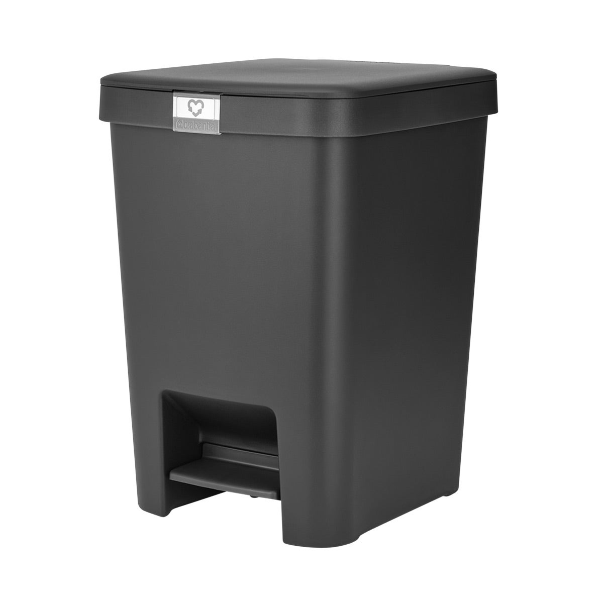 Brabantia 6.6 gal StepUp Step Can Dark Gray