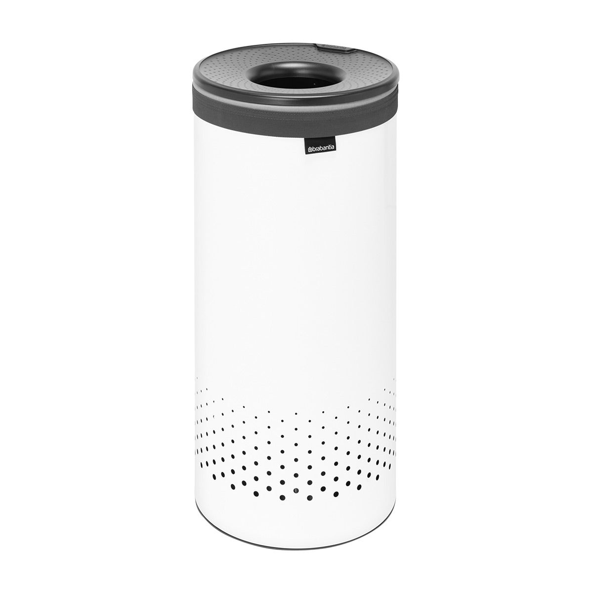 Brabantia 9.2 gal Laundry Hamper, Plastic Lid White