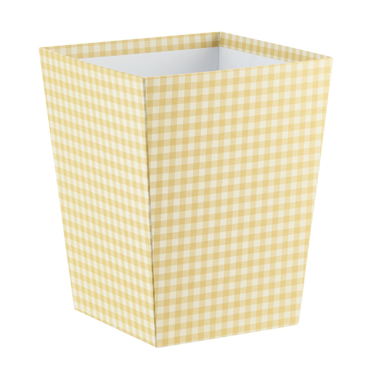 Bigso Gingham Paper Bin Yellow